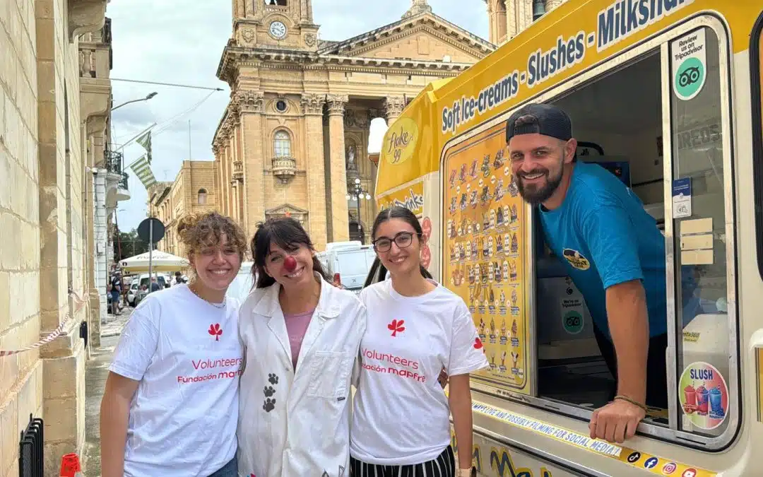 Mapfre Celebrates Ice Cream Day in Support of Dr Klown Malta
