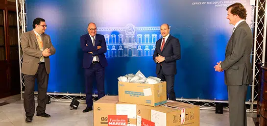 Fundación MAPFRE donates 100,000 masks to Malta (2019)