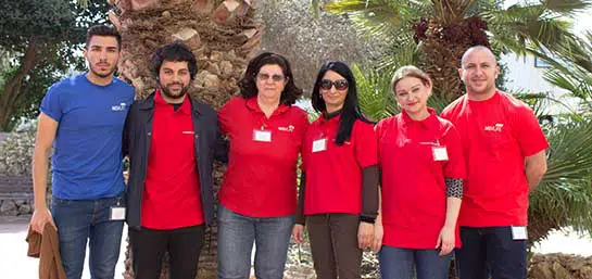 Employees of MAPFRE Middlesea and MSV Life spend time with the elderly