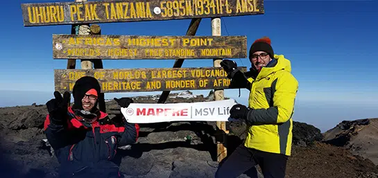 MAPFRE MSV Life Staff Members Climb the Kilimanjaro